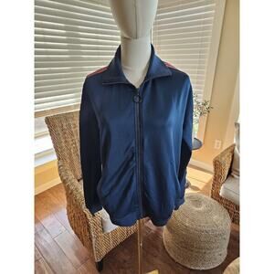 Sweaty Betty London Retro Classic Track Jacket Women's XS Preppy Athlesure